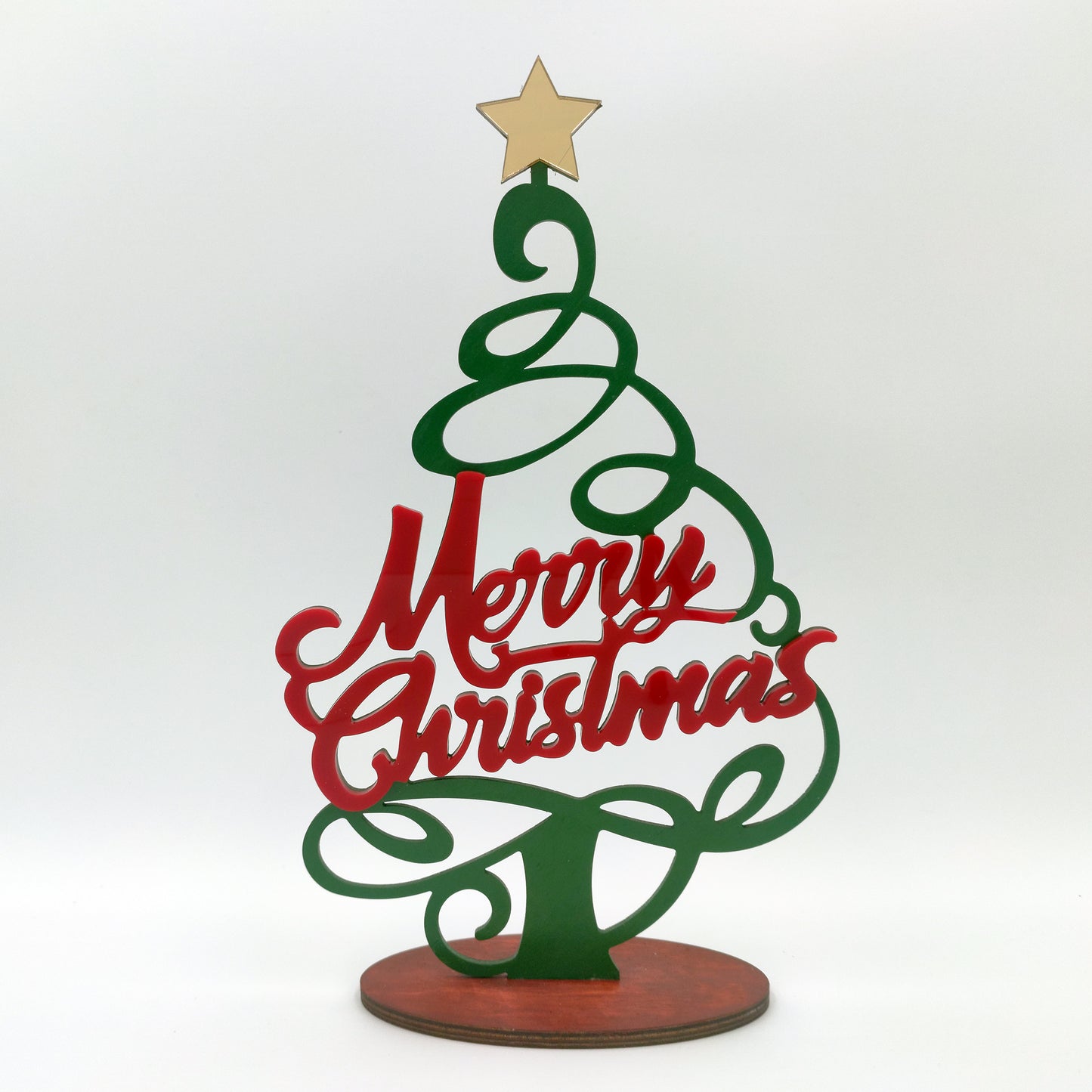 Ξύλινο Χριστουγεννιάτικο Δέντρο - Merry Christmas
