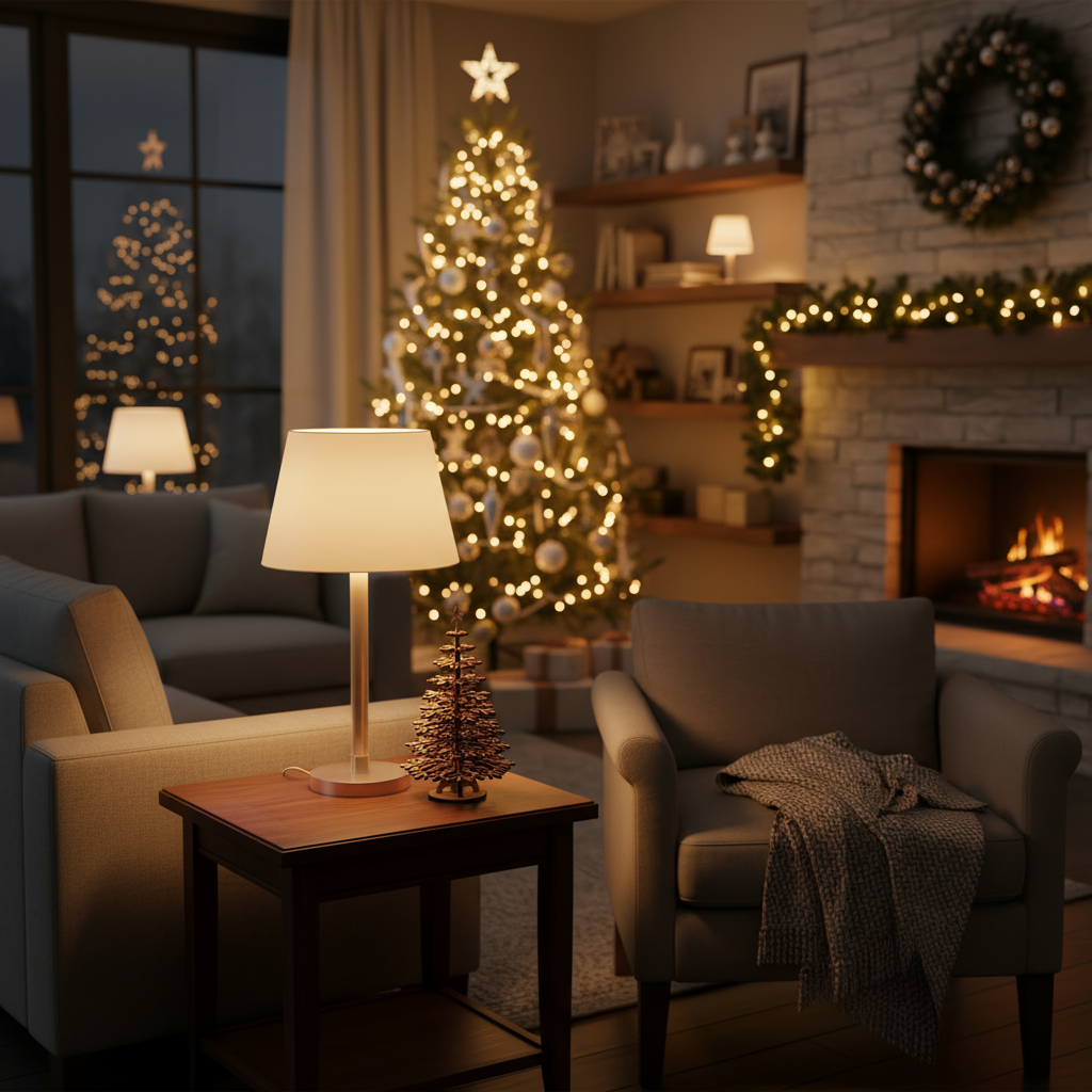 Ξύλινο Χριστουγεννιάτικο Δέντρο - Νιφάδα