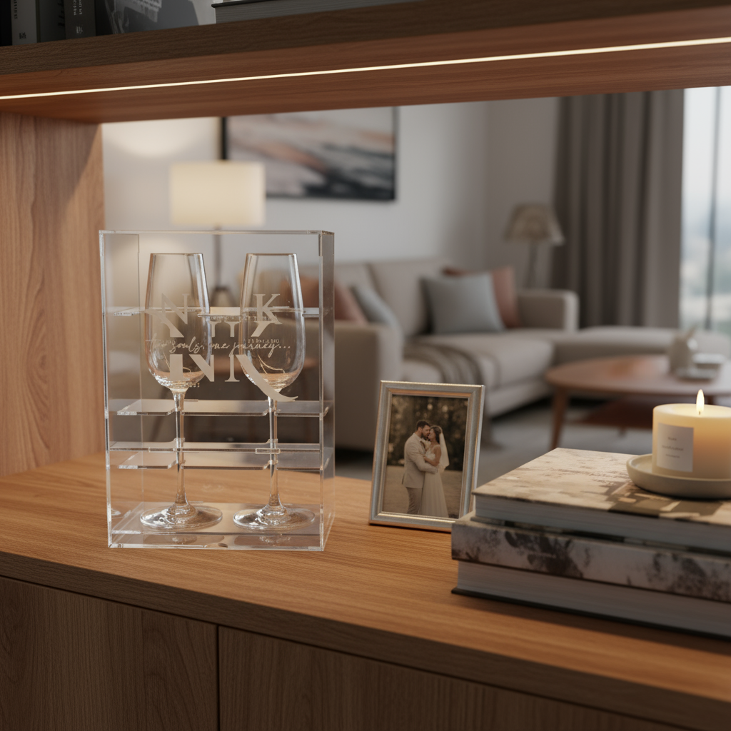 Ποτήρια σαμπάνιας με Custom χάραξη - Σετ 2 τεμάχια