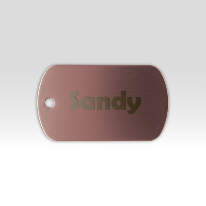 Paw-Tag | Mεταλλική ταυτότητα σε σχήμα στρατιωτικό – Custom Χάραξη