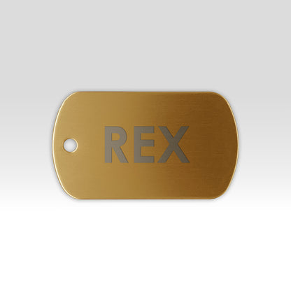 Paw-Tag | Mεταλλική ταυτότητα σε σχήμα στρατιωτικό – Custom Χάραξη