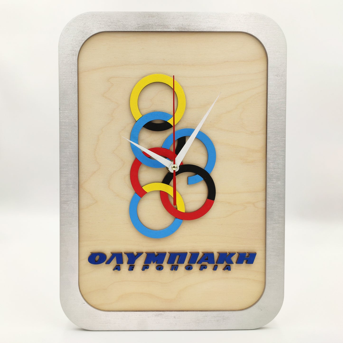 Ξύλινο Ρολόι Τοίχου / Επιτραπέζιο - Ολυμπιακή