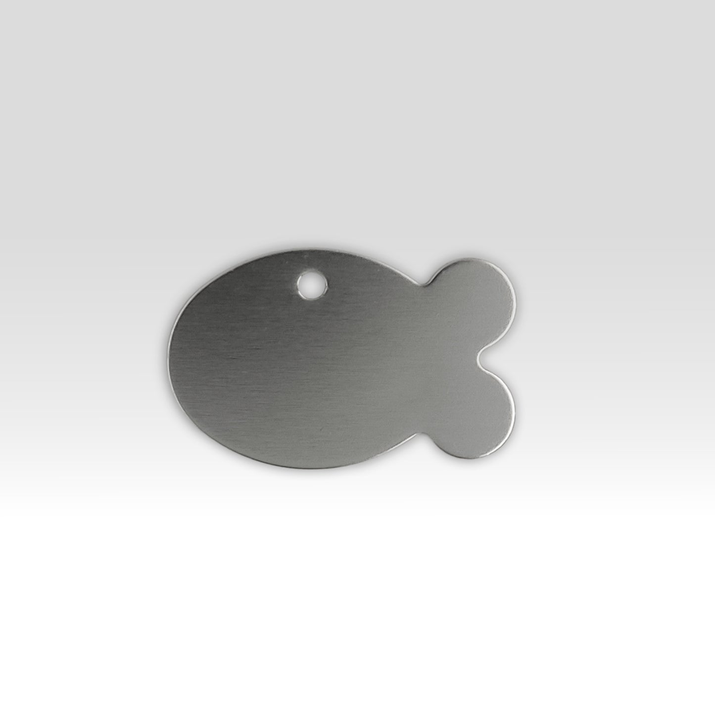 Paw-Tag | Μικρή Μεταλλική ταυτότητα σε σχήμα ψαριού – Custom Χάραξη