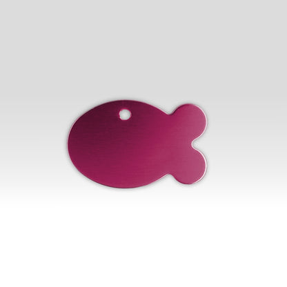 Paw-Tag | Μικρή Μεταλλική ταυτότητα σε σχήμα ψαριού – Custom Χάραξη