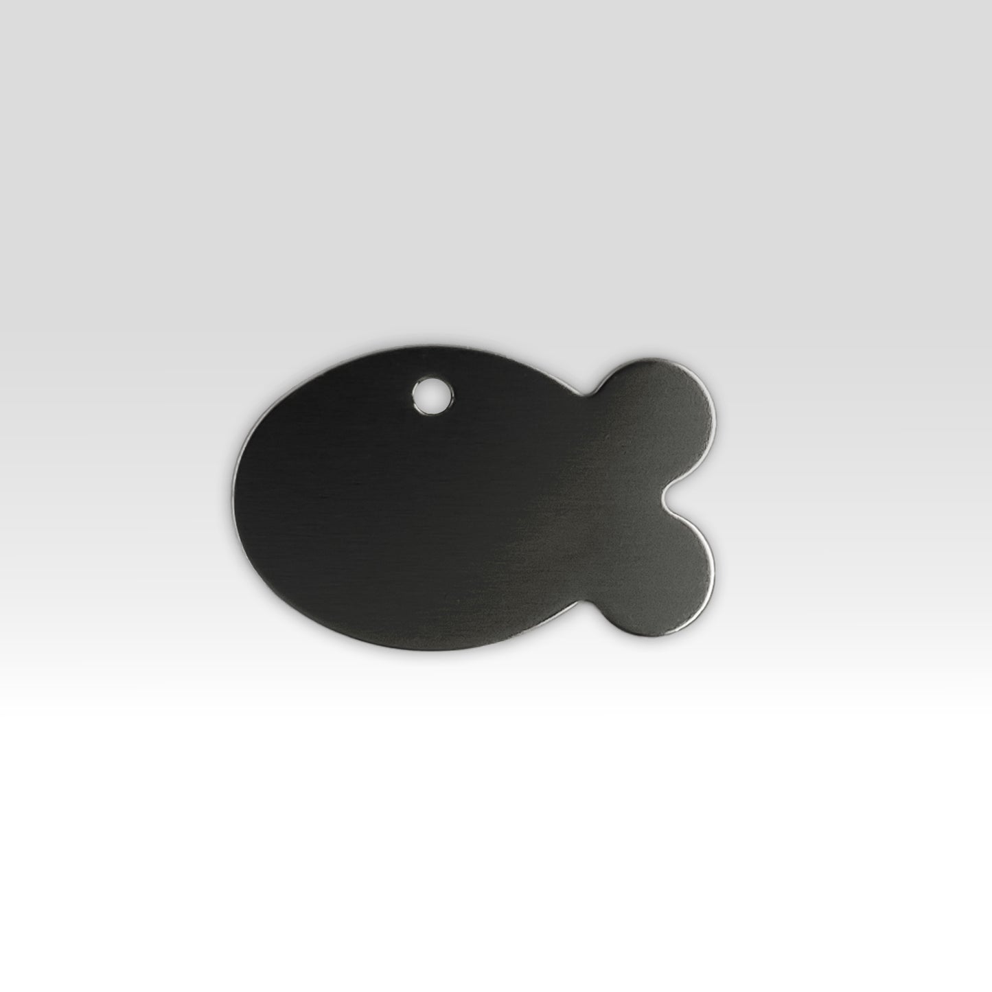 Paw-Tag | Μικρή Μεταλλική ταυτότητα σε σχήμα ψαριού – Custom Χάραξη