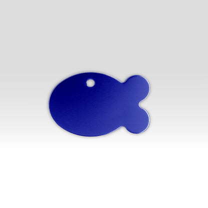 Paw-Tag | Μικρή Μεταλλική ταυτότητα σε σχήμα ψαριού – Custom Χάραξη