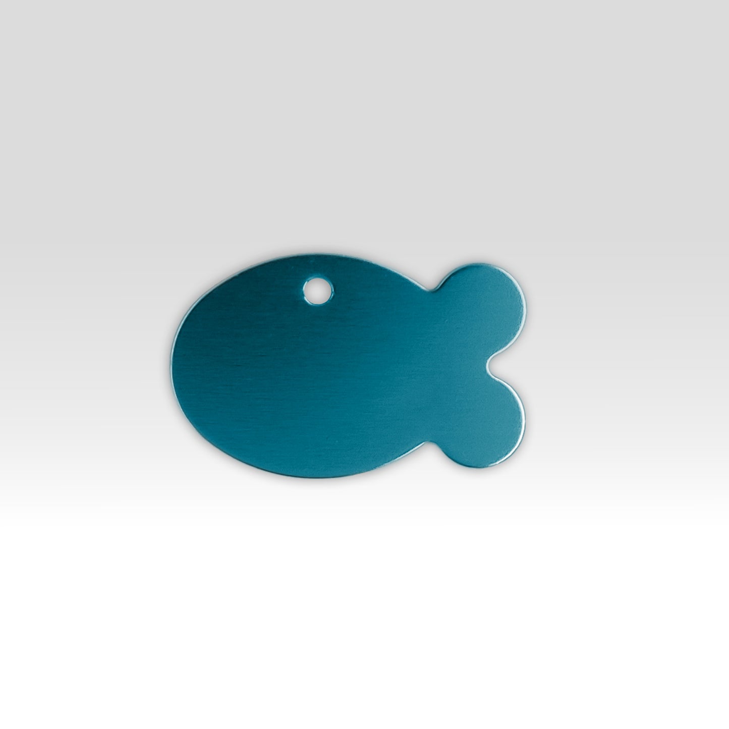 Paw-Tag | Μικρή Μεταλλική ταυτότητα σε σχήμα ψαριού – Custom Χάραξη