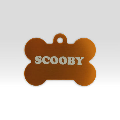 Paw-Tag | Μεγάλη Μεταλλική ταυτότητα σε σχήμα κόκκαλου – Custom Χάραξη