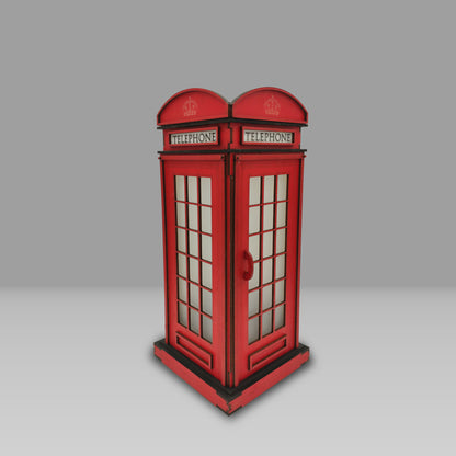 Red Booth Χειροποίητο Φωτιστικό Τηλεφωνικός Θάλαμος - Medium