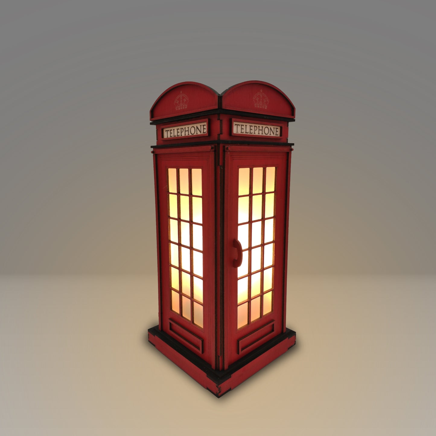 Red Booth Χειροποίητο Φωτιστικό Τηλεφωνικός Θάλαμος - Medium