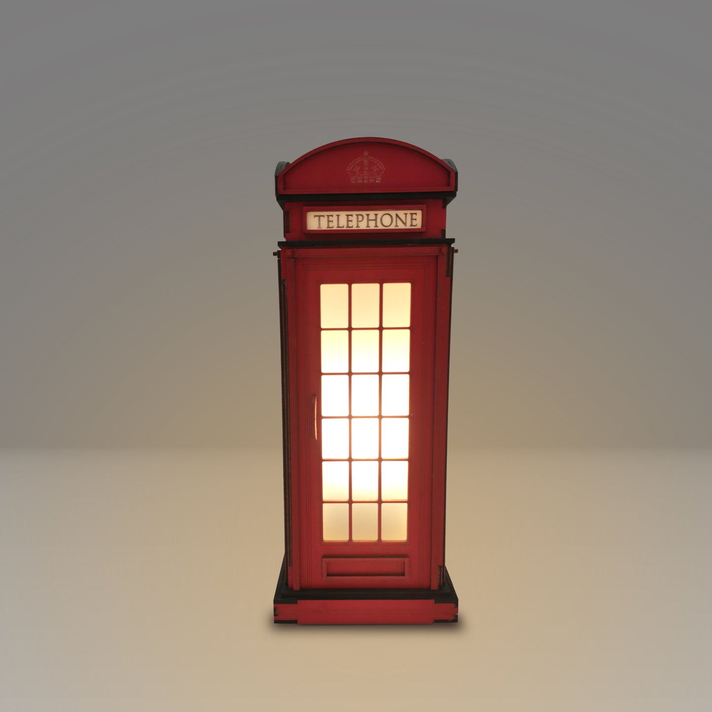 Red Booth Χειροποίητο Φωτιστικό Τηλεφωνικός Θάλαμος - Medium