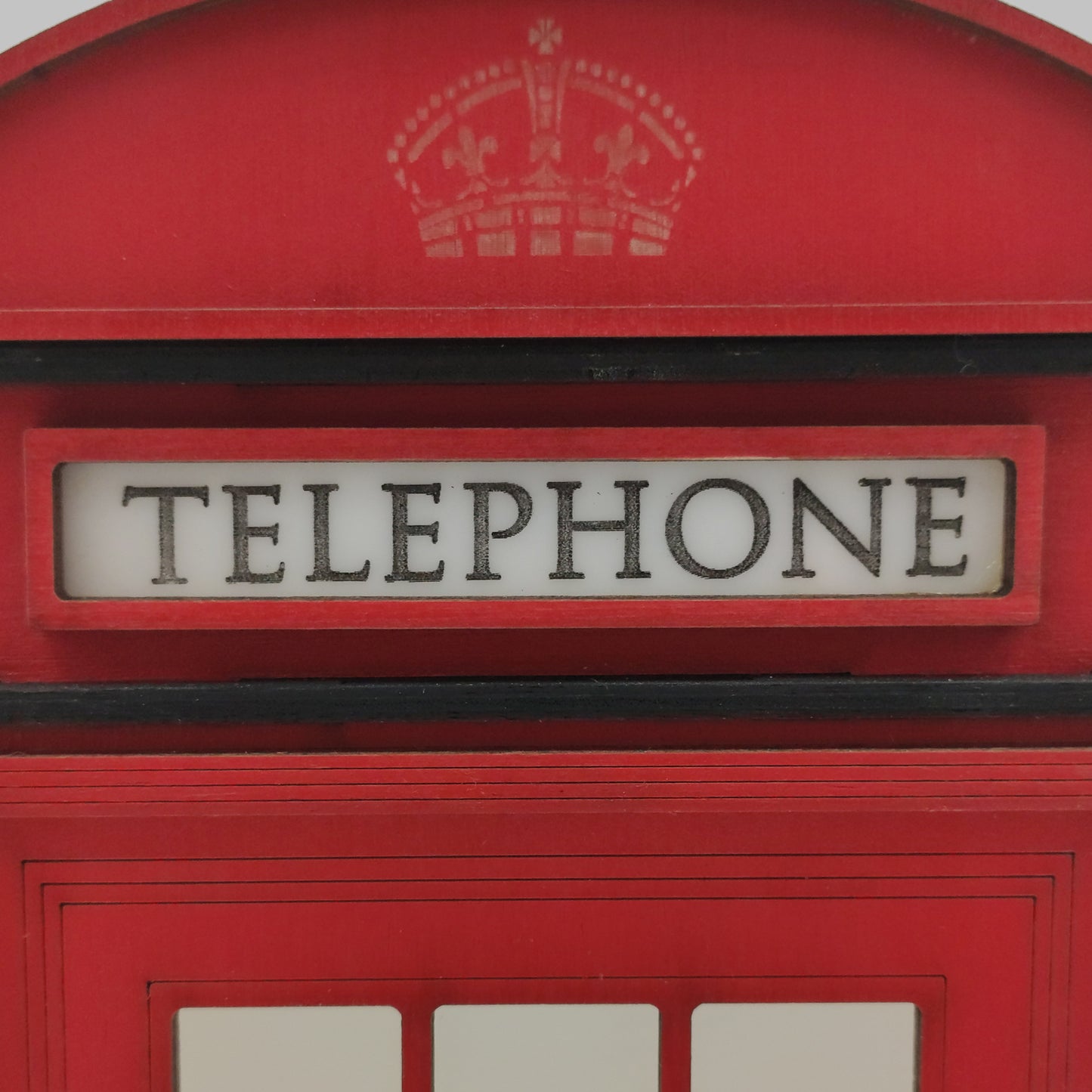 Red Booth Χειροποίητο Φωτιστικό Τηλεφωνικός Θάλαμος - Medium