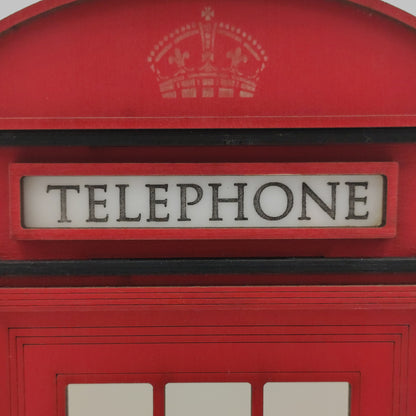Red Booth Χειροποίητο Φωτιστικό Τηλεφωνικός Θάλαμος - Medium
