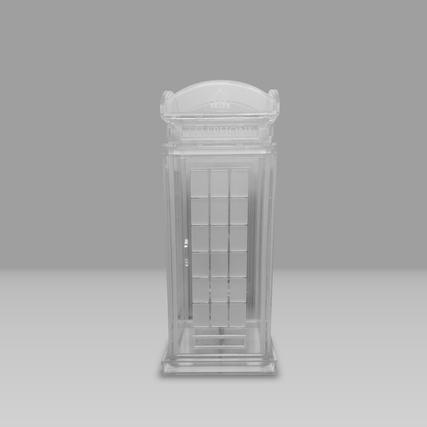 Red Booth Χειροποίητο Φωτιστικό Τηλεφωνικός Θάλαμος - Medium Διάφανο plexiglass