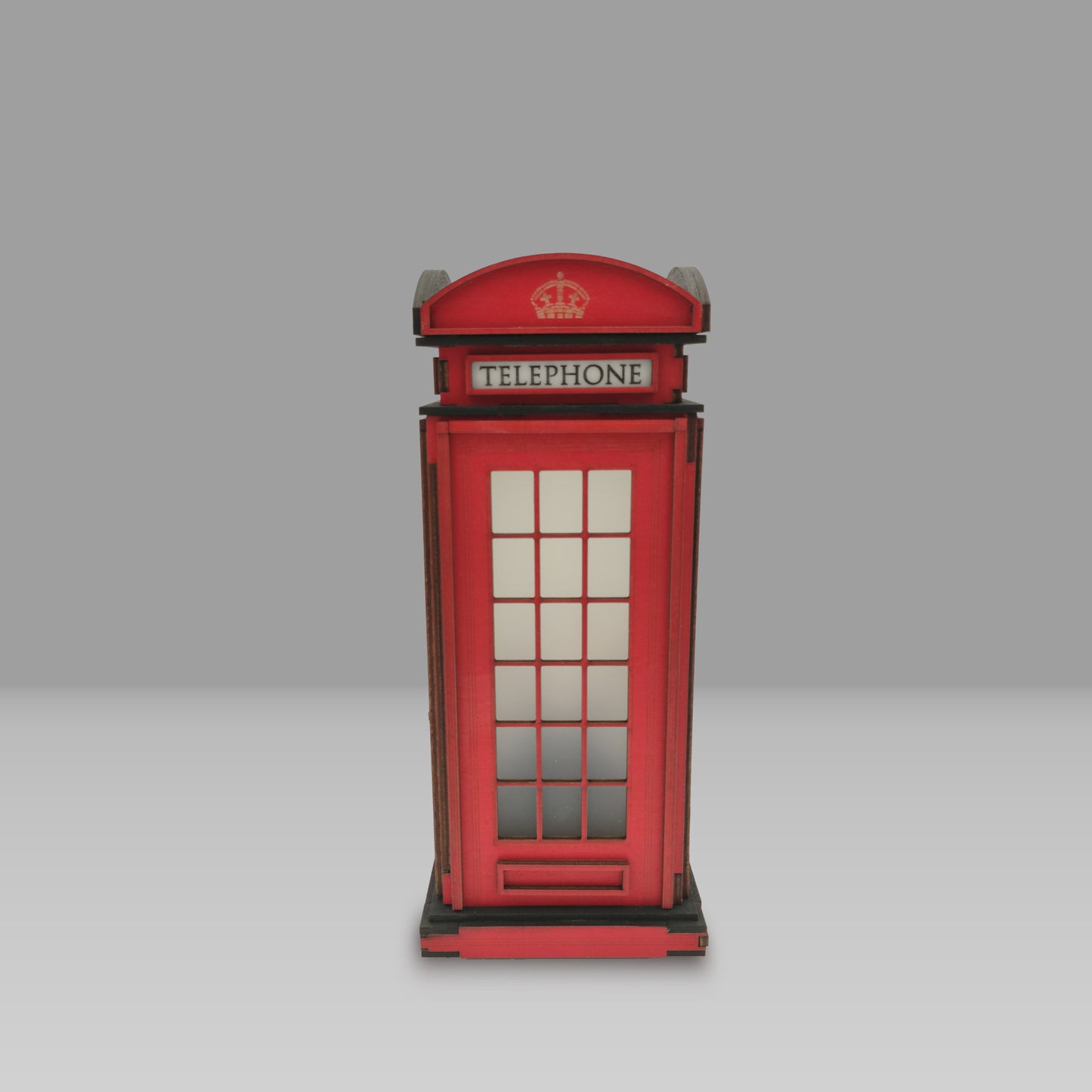 Red Booth Χειροποίητο Φωτιστικό Τηλεφωνικός Θάλαμος - Small