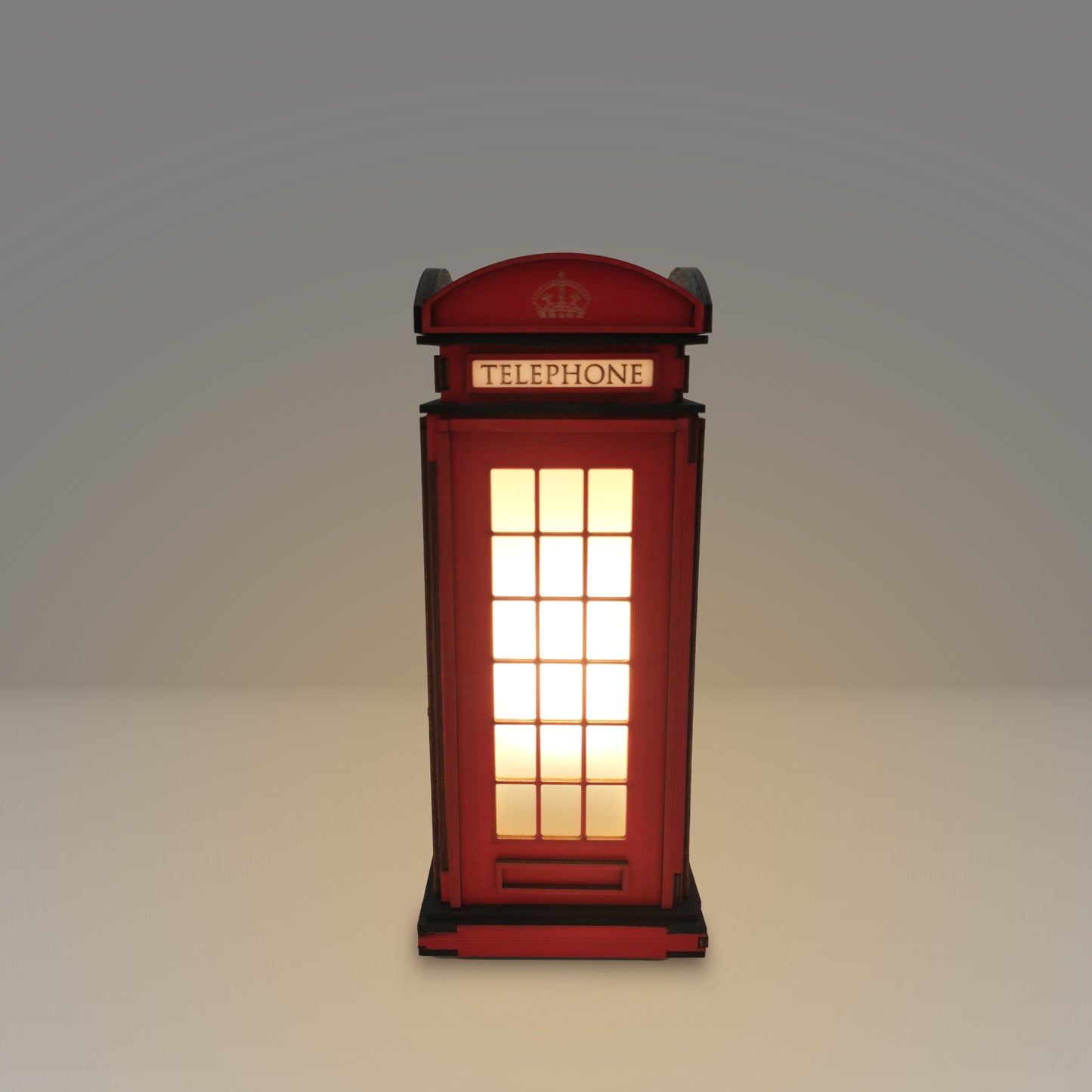 Red Booth Χειροποίητο Φωτιστικό Τηλεφωνικός Θάλαμος - Small