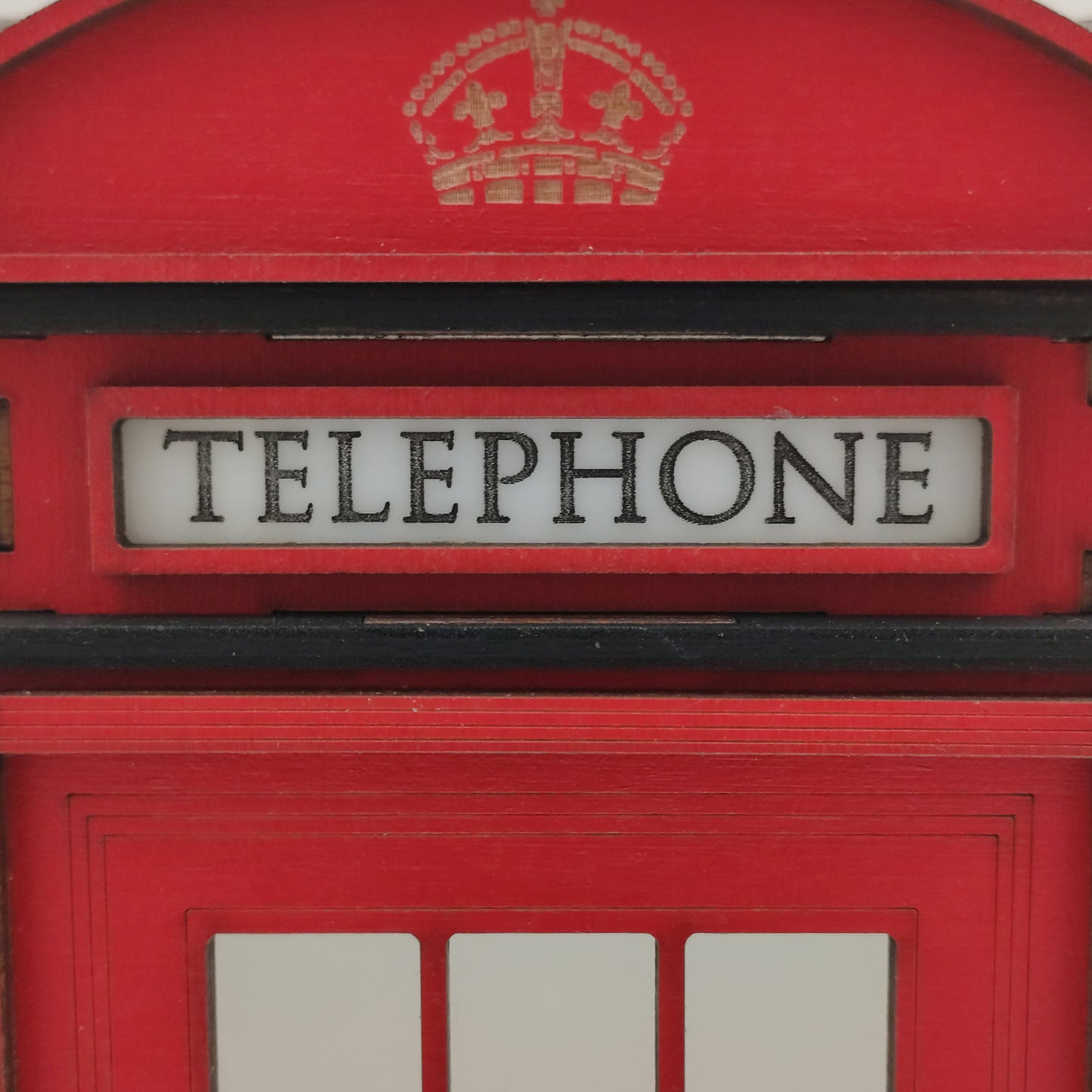 Red Booth Χειροποίητο Φωτιστικό Τηλεφωνικός Θάλαμος - Small