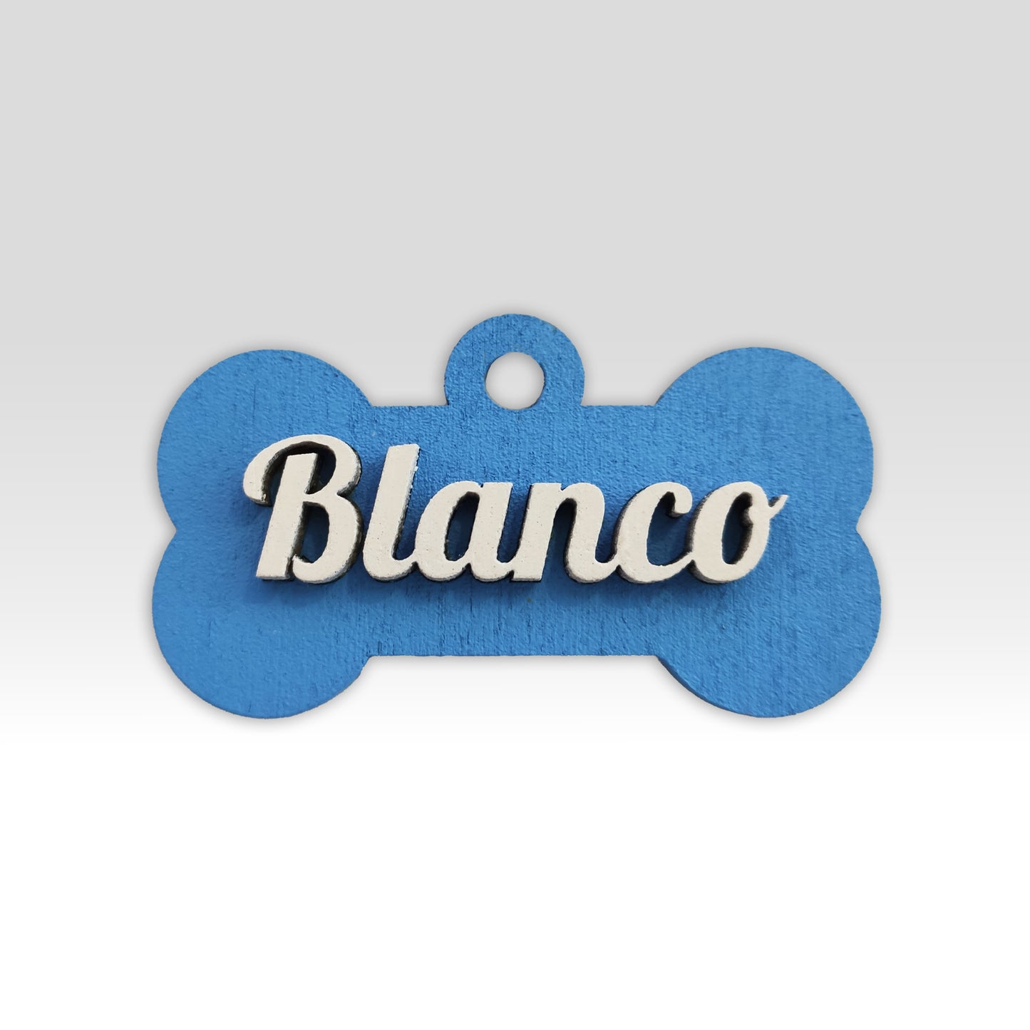 Paw-Tag | Μεγάλη Ξύλινη ταυτότητα σε σχήμα κόκκαλου – Δύο επιπέδων