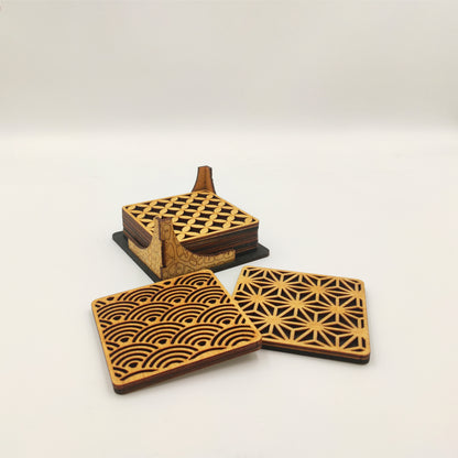 Σετ Ξύλινων Σουβέρ “Pattern Mix”