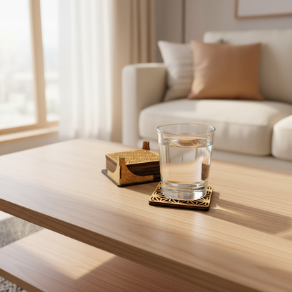 Σετ Ξύλινων Σουβέρ “Pattern Mix”