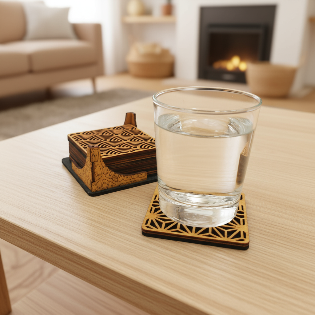 Σετ Ξύλινων Σουβέρ “Pattern Mix”